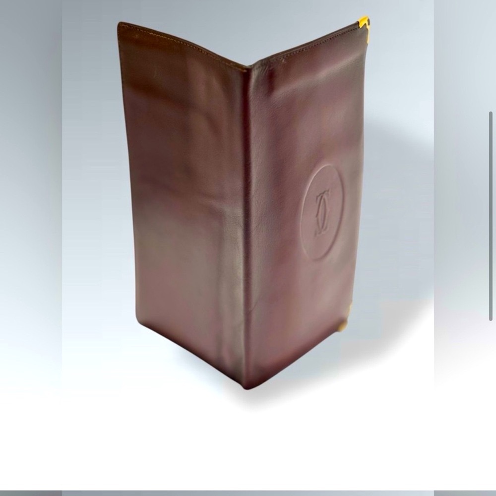 Cartier Burgundy Leather wallet